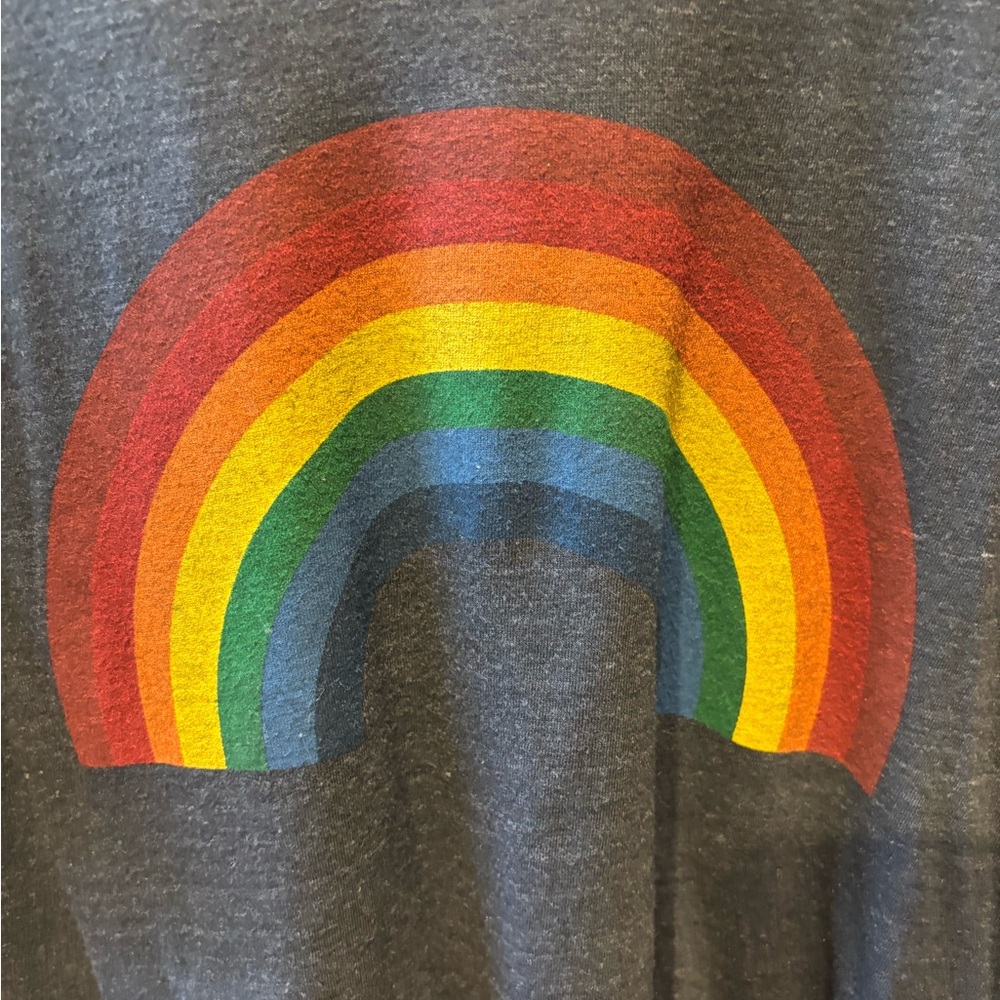 Aviator Nation boyfriend Rainbow Graphic T-Shirt* sold out * size lrg - Picture 4 of 9